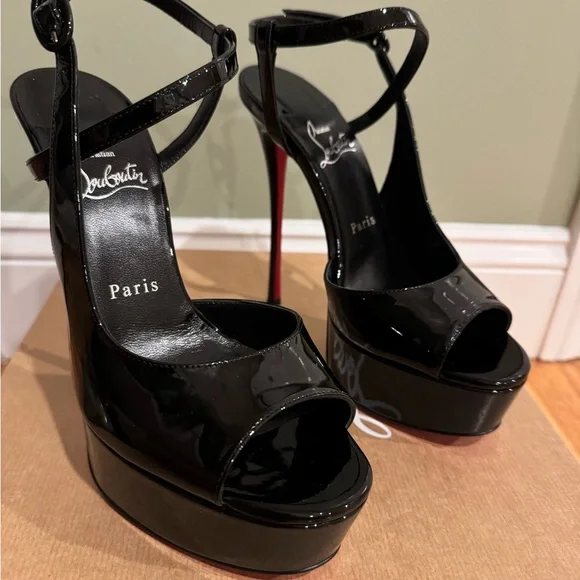 Christian Louboutin Black Heels Patent Leather - Picture 3 of 4